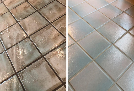 Grout Cleaning Before and After